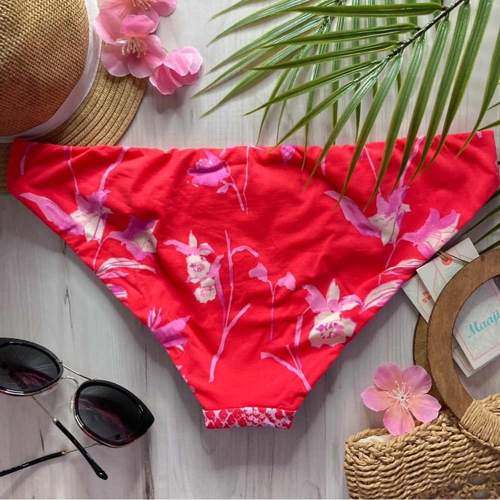 MAAJI 🌺 Cherry Blossom Floral Tropical Tab Side Bikini Bottoms 🏝️⛱️ - Picture 4 of 9